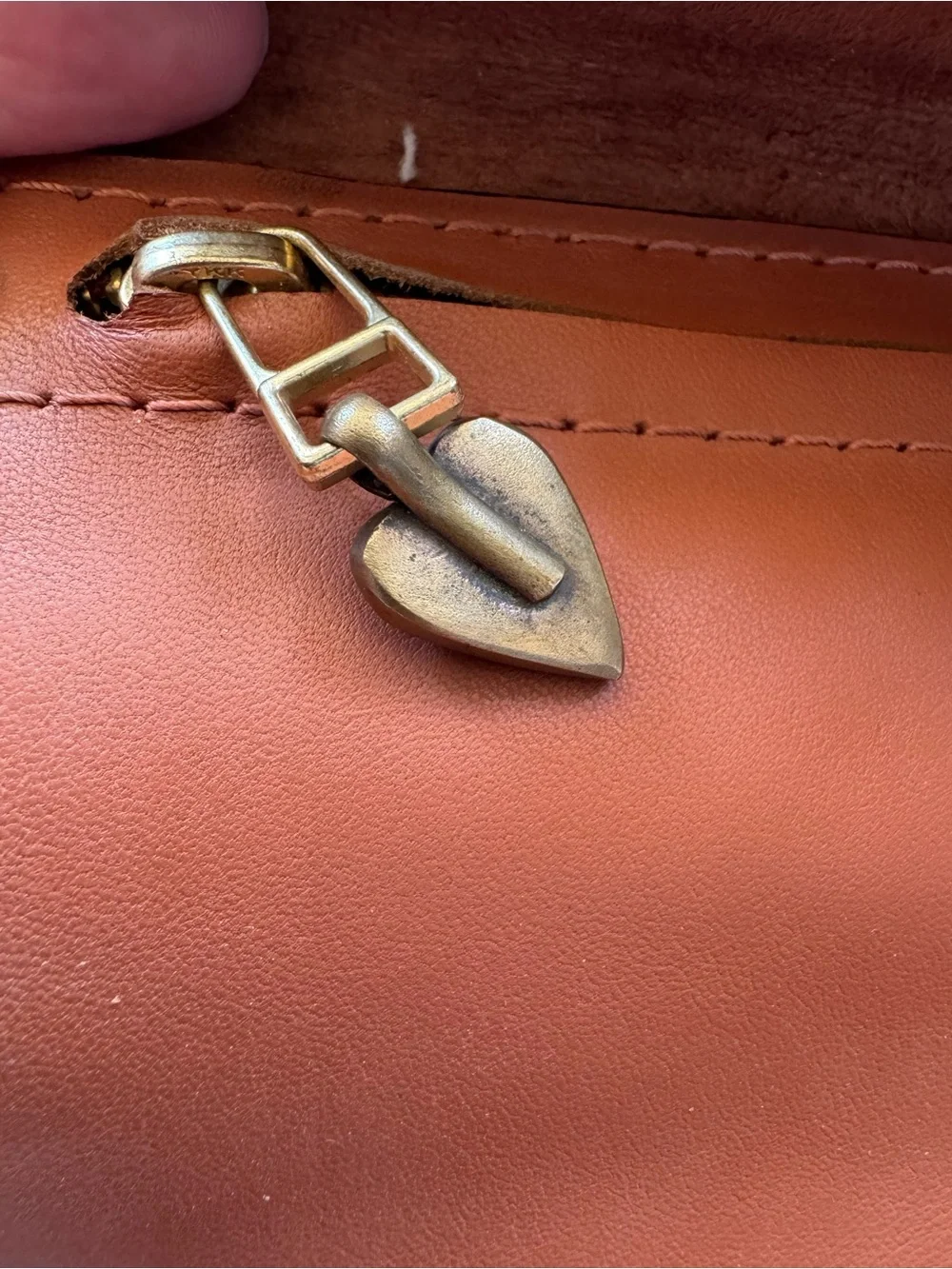 Sami Amin Ala Bali Tooled Leather Wallet with Brass Accent